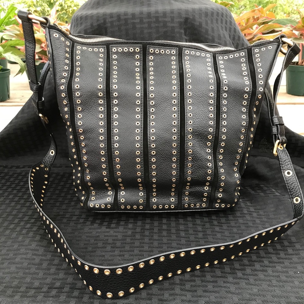 Michael Kors Brooklyn Grommet shoulder crossbody